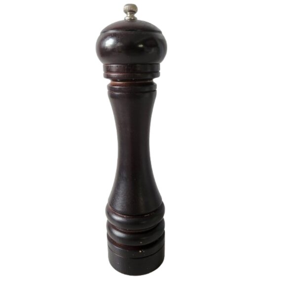 Trudeau 27cm Dark Wood Pepper Grinder Mill – Good Working Condition - Picture 4 of 10